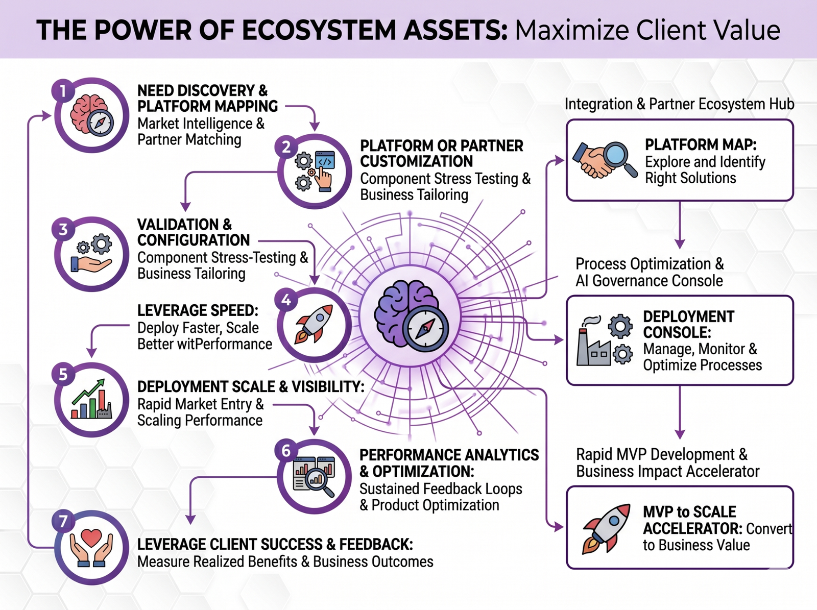 Accelerators ecosystem assets infographic